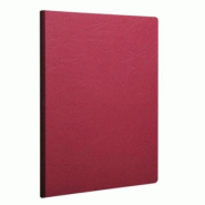 Clairefontaine Lot de 5 Cahier Age Bag A4, 192p./96 feuilles 90 g/m² brochure dos toilé, couv. Coloris rouge, quadrillé 5x5 - 3329687914224