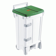 Collecteur à pédale 90L avec porte Gilac - Vert_0