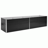 Helloshop26 - Jardinière lit surélevé plantes fleurs jardin 320 x 80 x 77 cm acier galvanisé anthracite 02_0001146 - 3000075051539 Helloshop26 - Jardinière lit surélevé plantes fleurs jardin 320 x 80 x 77 cm acier galvanisé anthracite 02_0001146 - 3000075051539