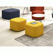 Pouf d'accueil Magnet sur pieds Pouf d'accueil Magnet sur pieds