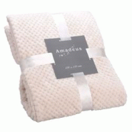 Plaid damier 130x170 crème - Beige Rectangle Polyester Amadeus 170x130 cm - beige polyester 3520071439020 Plaid damier 130x170 crème - Beige Rectangle Polyester Amadeus 170x130 cm - beige polyester 3520071439020