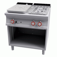 Plan de cuisson gaz sur meuble 2 feux et 1/2 plaque coup de feu - TP2-78GP | Superlotus 700