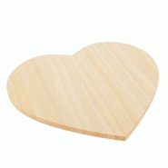 Plateau bois "Bosco" forme coeur 25x20x0,9cm - par 60