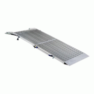 Rampe de chargement pliable professionnelle - acier ou aluminium - surface antidérapante pour véhicules et plateformes_0