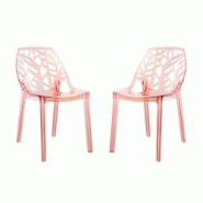 RATTATAN Lot de 2 chaises en polycarbonate, assise ergonomique, résistantes et empilables, design moderne pour cuisine, salle à manger,restaurant †RATTATAN Lot de 2 chaises en polycarbonate, assise ergonomique, résistantes et empilables, design moderne pour cuisine, salle à manger,restaurant â€