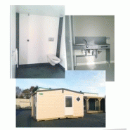 Sanitaires publics extérieurs Sanivulcain - 2 cabines - 5.07 x 2.95 x 3.23 m - Bloc sanitaire robuste et compact_1