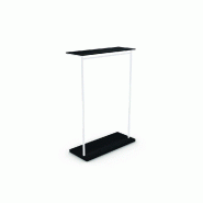 Structure penderie murale L100xP31xH144cm - blanc brillant 9016 - gamme CUBIK