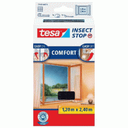 Tesa INSECT STOP H&L Fly Screen Premium Windows - moustiquaire avec ruban crochet et boucle solide, peut être retiré sans laisser de résidu, sans -