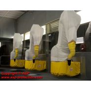 Tty - protection pour robot industriel - asp - confectionnée en tissu non tissé base pe