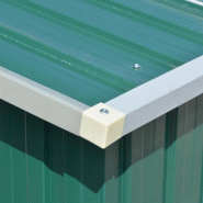 VidaXL Abri de jardin 257x392x181 cm Métal Vert Modèle Vega Design - 143344