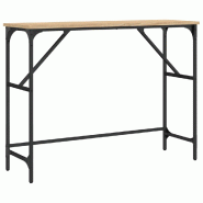VidaXL Table console chêne sonoma 100x32x75 cm bois d'ingénierie Modèle Atlas Loft - 834056