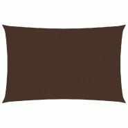 VidaXL Voile de parasol tissu oxford rectangulaire 5x8 m marron Modèle Azur Riviera Plus - marron 135826