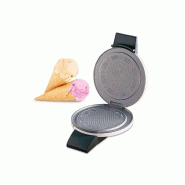 1220 - gaufrier à cornet de glace - 24 x 19 cm x hauteur 10 cm - 800 w - 230 v