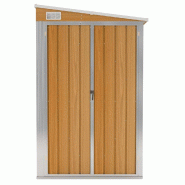 Abri de jardin mural marron 118 x 382 x 178 cm Acier galvanisé Modèle AbriAuthentique 35 - 8720286513071