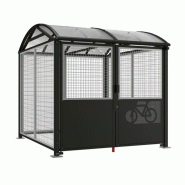 Abri vélos sécurisé - serrure clé européenne ou digicode - structure acier_0