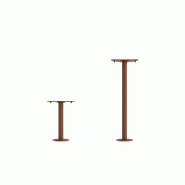 Applique murale ou de sol LED CLOS BASE SUELO 60 cm en acier Corten texturé - Technologie Switch 3000K/4000K/5000K IP65 IK08 - Beneito & Faure - blan