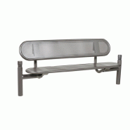 Banc Public Estoril - Longueur d'assise 1800 mm - Structure en tube acier Ø 76 mm_0