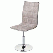 Décoshop26 - Chaise à manger cuisine pivotant hauteur réglable en tissu gris vintage base acier 04_0002213 - gris 3000259132696 Décoshop26 - Chaise à manger cuisine pivotant hauteur réglable en tissu gris vintage base acier 04_0002213 - gris 3000259132696