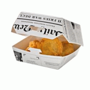 ECOLOMIQUE - 50 Pcs - Boîte burger carton blanc décor journal 13,5 x 12,5 x 6,5 cm - ECO210EATBURG135J - blanc en carton ECO210EATBURG135J ECOLOMIQUE - 50 Pcs - Boîte burger carton blanc décor journal 13,5 x 12,5 x 6,5 cm - ECO210EATBURG135J - blanc en carton ECO210EATBURG135J