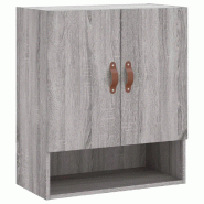 Helloshop26 - Armoire murale design fonctionnelle rangement 60 x 31 x 70 cm en bois d'ingénierie gris 02_0048754 - gris Bois massif 3000235455177