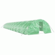 Helloshop26 - Serre tente abri plante fleur légumes avec cadre en acier 110 m² 22 x 5 x 2,3 m vert 02_0044534 - 3000220247466 Helloshop26 - Serre tente abri plante fleur légumes avec cadre en acier 110 m² 22 x 5 x 2,3 m vert 02_0044534 - 3000220247466
