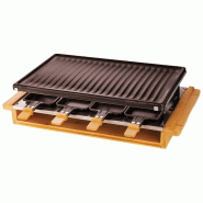 LITTLE BALANCE Appareil à Raclette 8 Personnes 1200w Bois 8501 - marron 3760240785019