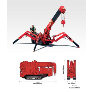 Mini grue araignée en location avec hauteur de levage maxi de 8.8m- UNIC URW 295 Mini grue araignée en location avec hauteur de levage maxi de 8.8m- UNIC URW 295