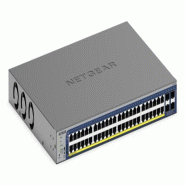 NETGEAR Smart GS752TXP - V3 - Switch - L3 Lite - Smart - 48 x 10/100/1000 (PoE+) + 4 x SFP+ - Bureau, montable en rack - PoE+ (380 W) - GS752TXP-300EU NETGEAR Smart GS752TXP - V3 - Switch - L3 Lite - Smart - 48 x 10/100/1000 (PoE+) + 4 x SFP+ - Bureau, montable en rack - PoE+ (380 W) - GS752TXP-300EU