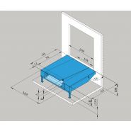 Niveleur de quai type pas2 - promstahl - longueur 2500 à 4000 mm