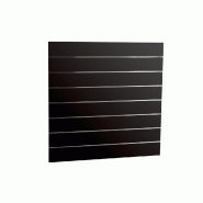 Panneau rainuré R15 L120xH120cm épaisseur 18mm - noir laqué - double couche de laque - réf. 44656