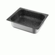 Plateau de four plat GN 1/2 antiadhésif - Risoli - noir aluminium OP120M/2620G