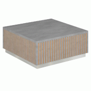 Podium pour mannequins Vertigo T01 MDF naturel et béton 60x60x25cm