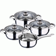 San Ignacio - Batterie de cuisine Nona 16/16/18/20 cm en acier inoxydable compatible induction - multi-matériau Q3582