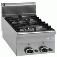 Cuisinière à gaz - 2 brûleurs - 5,85 kW - Table - Allumage Piezo - Saro - 504-1015
