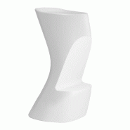 Tabouret haut design in & out NOMA - blanc