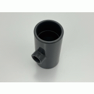 Té 90° PVC femelle à coller - dérivation taraudée PN 16 - 016x3/8"x016