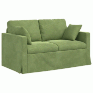 VidaXL Canapé Vert clair 138 x 78 x 80 cm Velours Modèle Atlas Work - 42024416