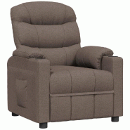 VidaXL Fauteuil inclinable Taupe Tissu Modèle Jarnelis - 348078