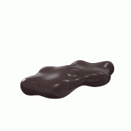 Banc design finition laqué LAVA - grenat