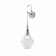 Bonetti Illumina Zeus Applique En Fer Et Verre Pyrex Transparent 1 Lumière .14 P.21 Bl270-Ap1-Tr - transparent 8050713218171