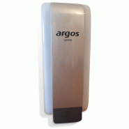 Distributeur de savon mousse manuel 1L - ABS blanc translucide avec bande argentée Distributeur de savon mousse manuel 1L - ABS blanc translucide avec bande argentée