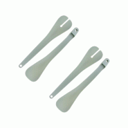 Ensemble de 2 Lots de couverts à salade en plastique Fackelmann - 3176239934205
