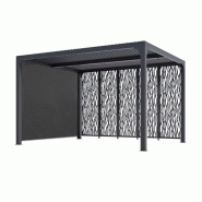 HABRITA Pergola Bioclimatique 10.80m² Gris Anthracite per36m30rbi - gris 3701406700712