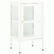 Helloshop26 - Buffet bahut commode armoire meuble de rangement organisateur cuisine salle de séjour salon 38 x 35 x 70 cm métal et 02_0029574 - verr