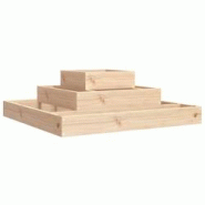 Helloshop26 - Jardinière bac lit surélevé plantes fleurs terrasse jardin 80 x 80 x 27 cm bois massif de pin marron 02_0037898 - 3000213991918 Helloshop26 - Jardinière bac lit surélevé plantes fleurs terrasse jardin 80 x 80 x 27 cm bois massif de pin marron 02_0037898 - 3000213991918