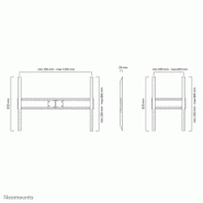 Neomounts LFD-W1500 Support pour écran mural 60-100" - fixe - paysage et portrait