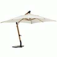 Parasol déporté Capua Noveaux écru 3 x 4 x 3,2 m