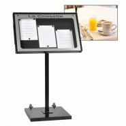 Porte menu exterieur pied pupitre lumineux provence jurine_0