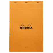 RHODIA Lot de 5 Bloc RODHIA n°20 format 21 x 31,8 cm réglure seyes 80 grammes perforé 20100 - 3037920201009