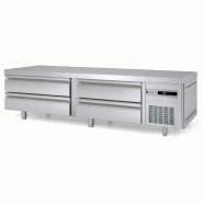 Soubassement réfrigéré Positif 2110mm 4 tiroirs GN2/1 Coreco